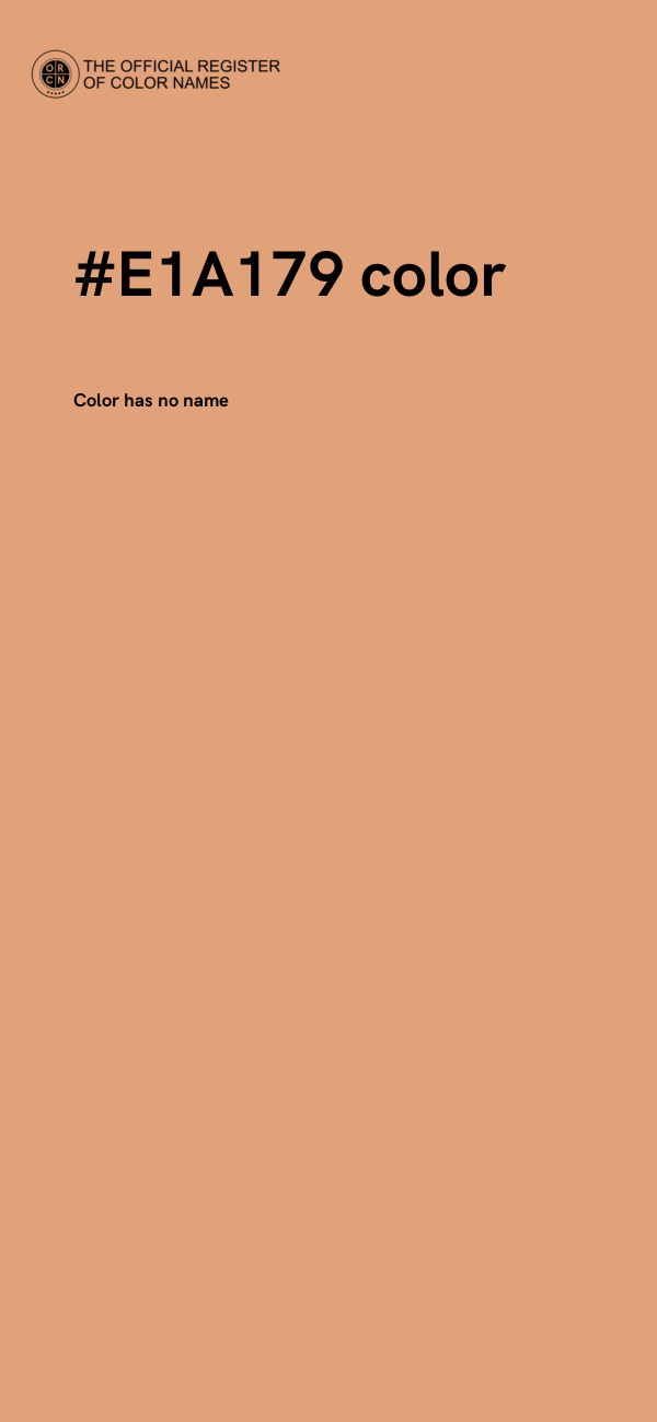 #E1A179 color image