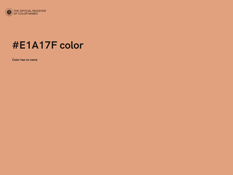 #E1A17F color image