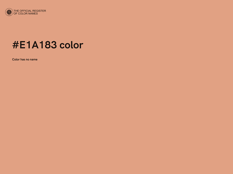 #E1A183 color image