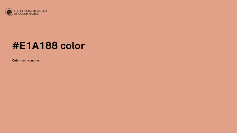 #E1A188 color image