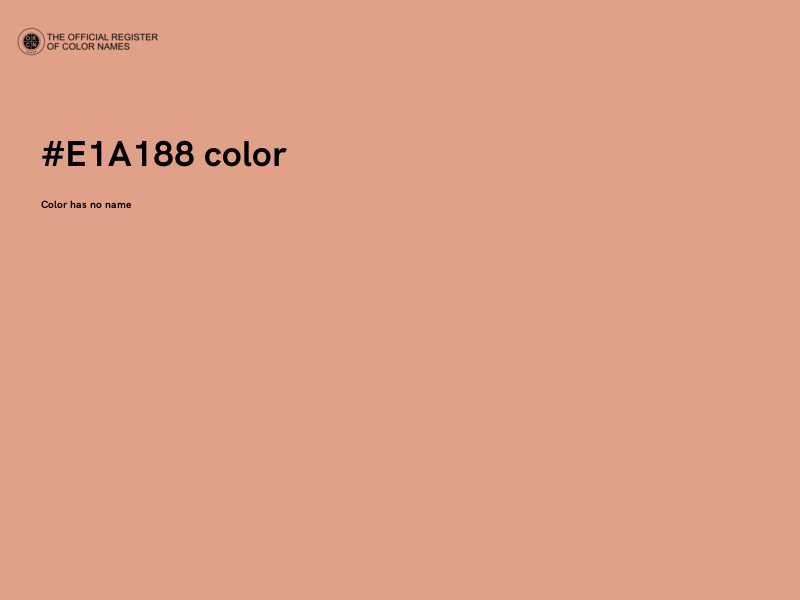 #E1A188 color image