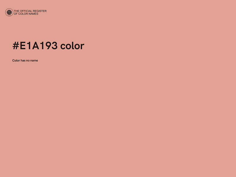 #E1A193 color image