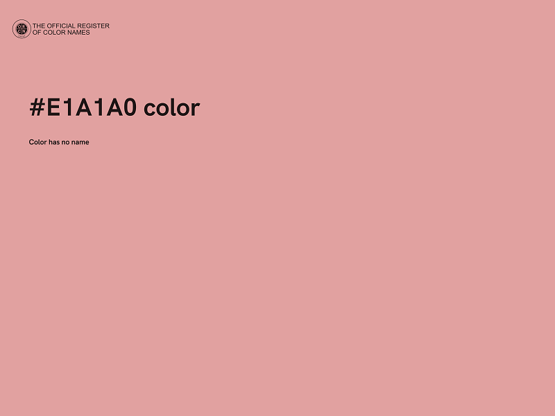 #E1A1A0 color image