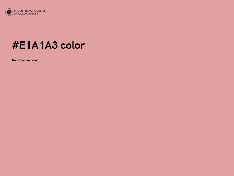 #E1A1A3 color image