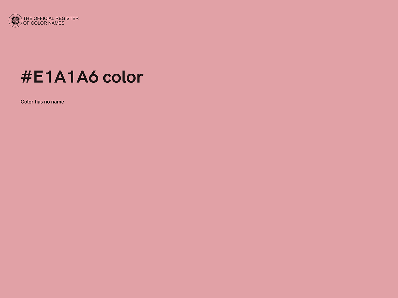 #E1A1A6 color image