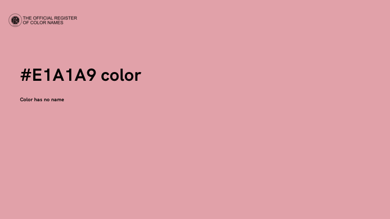 #E1A1A9 color image