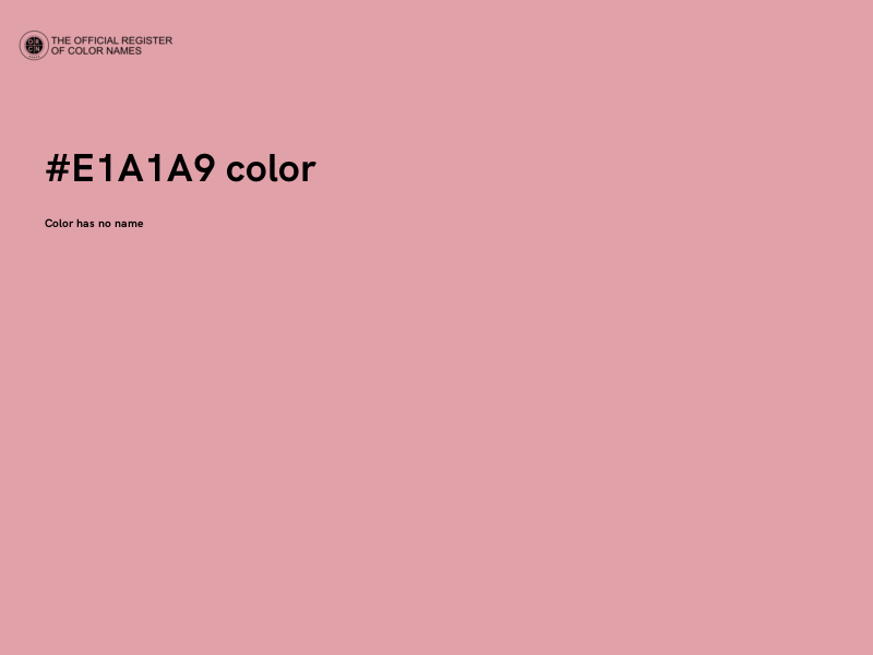 #E1A1A9 color image