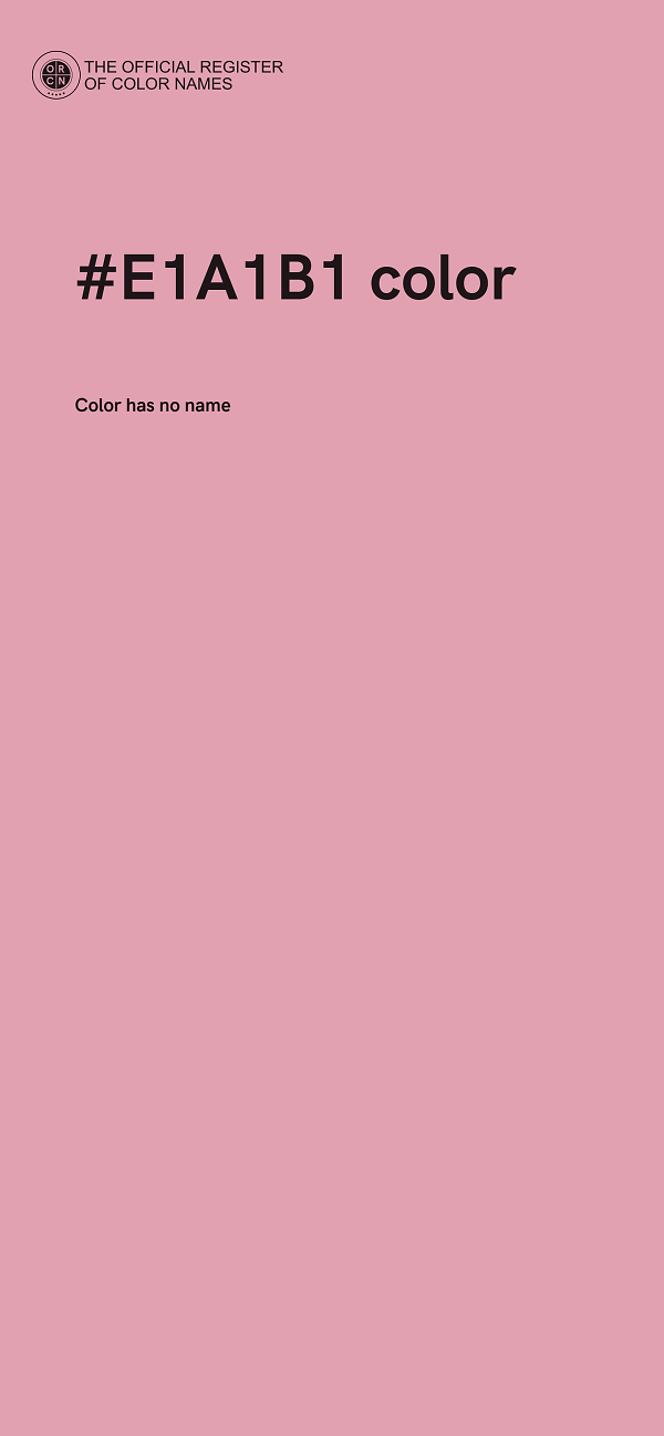#E1A1B1 color image