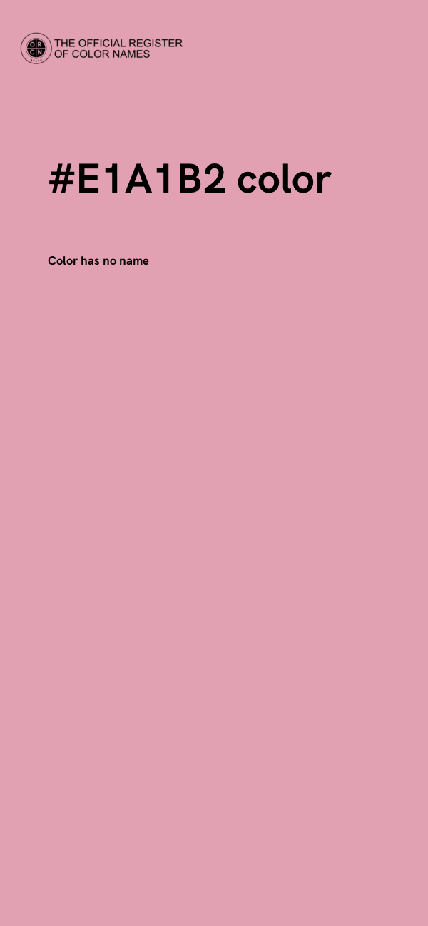 #E1A1B2 color image