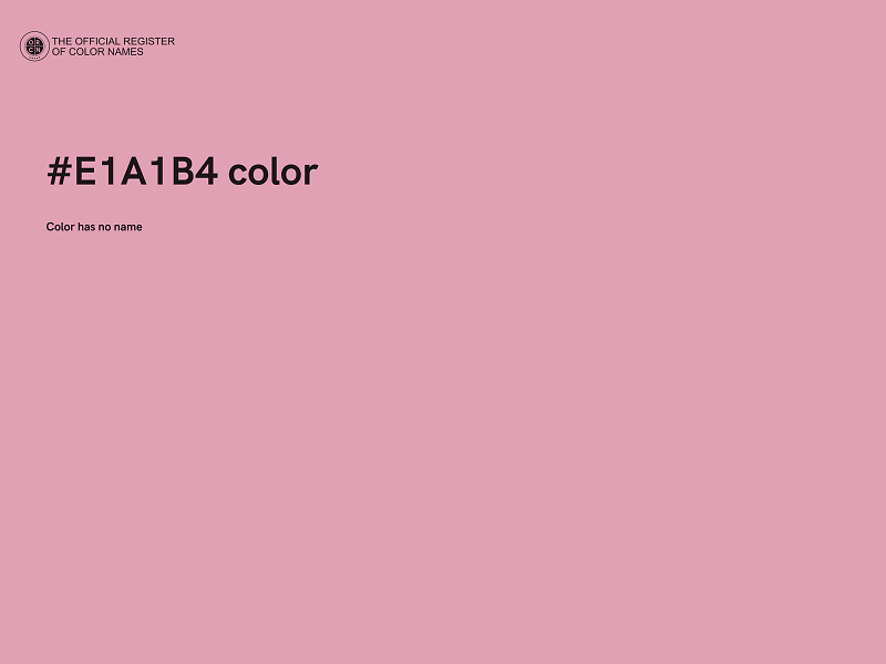 #E1A1B4 color image