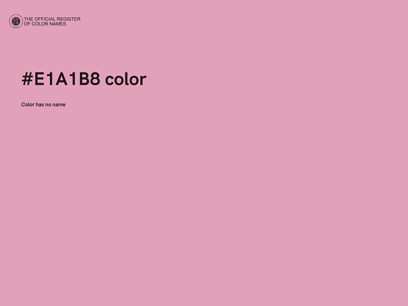 #E1A1B8 color image