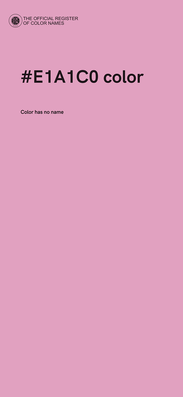 #E1A1C0 color image
