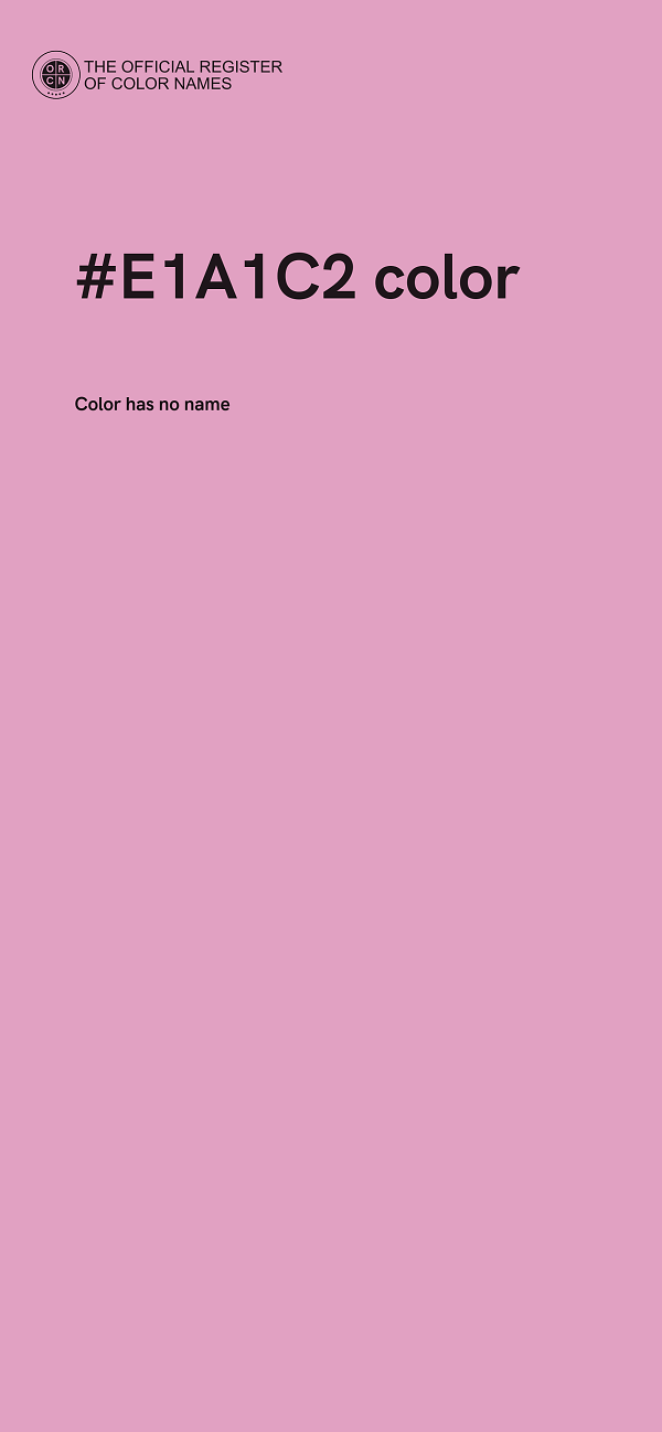 #E1A1C2 color image