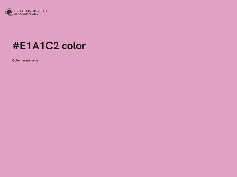 #E1A1C2 color image