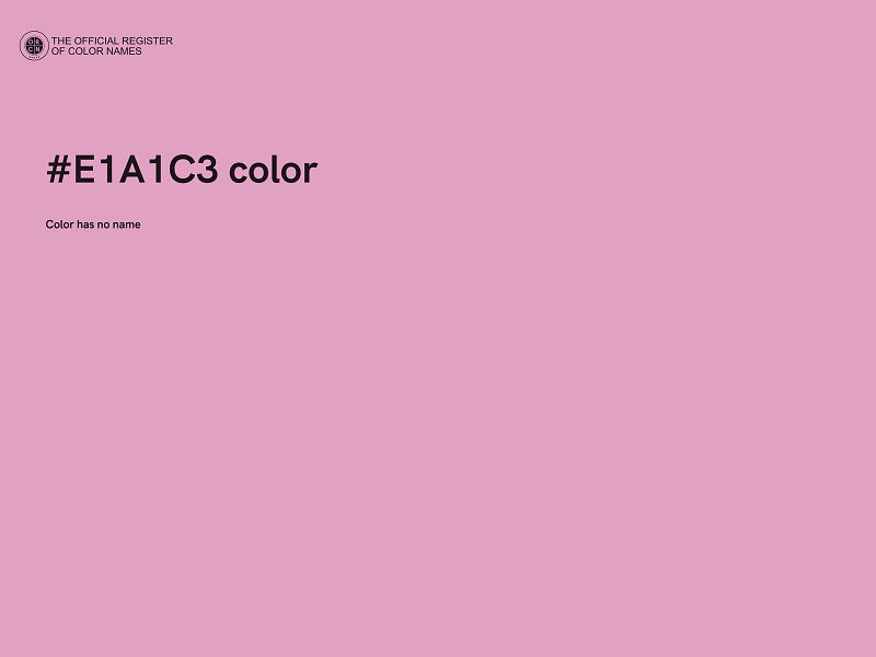 #E1A1C3 color image