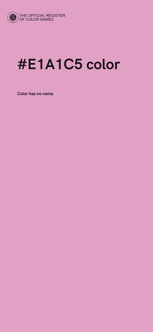 #E1A1C5 color image