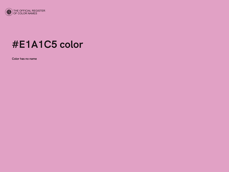 #E1A1C5 color image