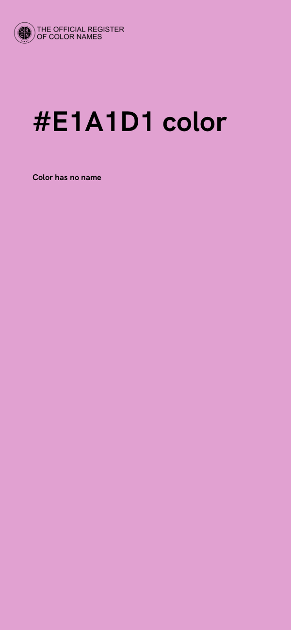 #E1A1D1 color image