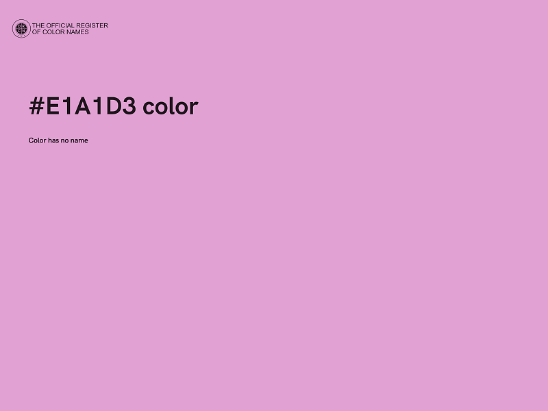 #E1A1D3 color image