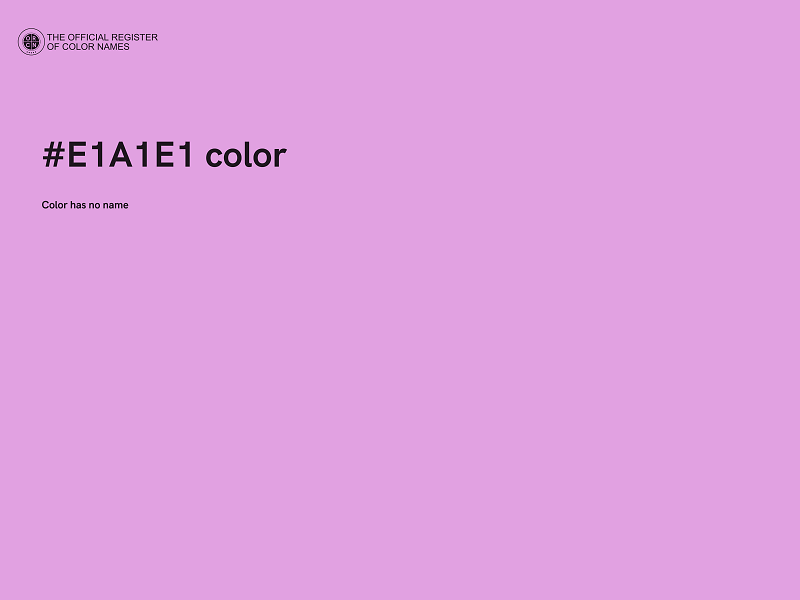 #E1A1E1 color image