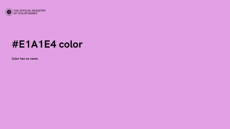 #E1A1E4 color image