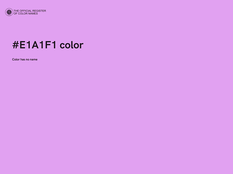 #E1A1F1 color image