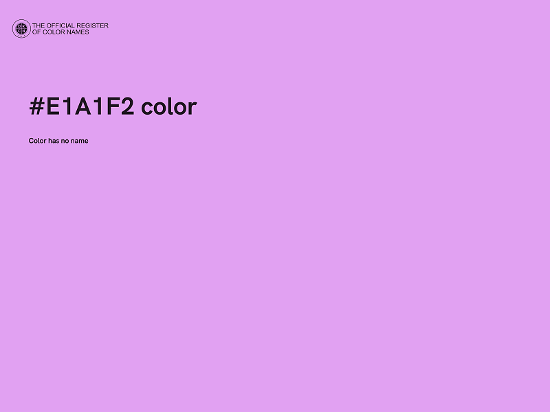 #E1A1F2 color image