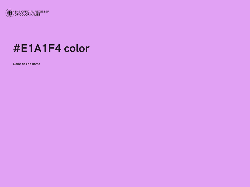 #E1A1F4 color image