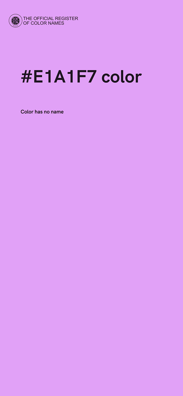 #E1A1F7 color image