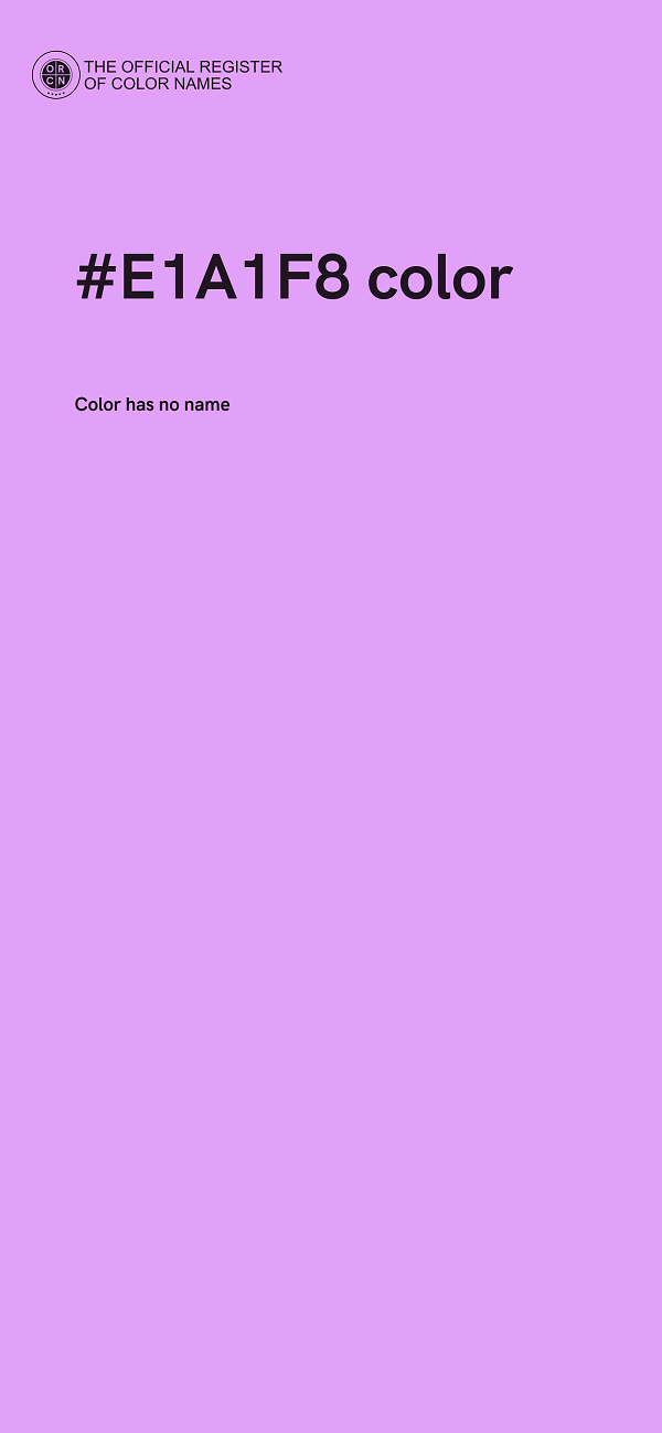 #E1A1F8 color image