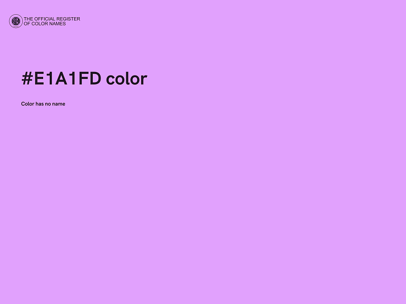 #E1A1FD color image