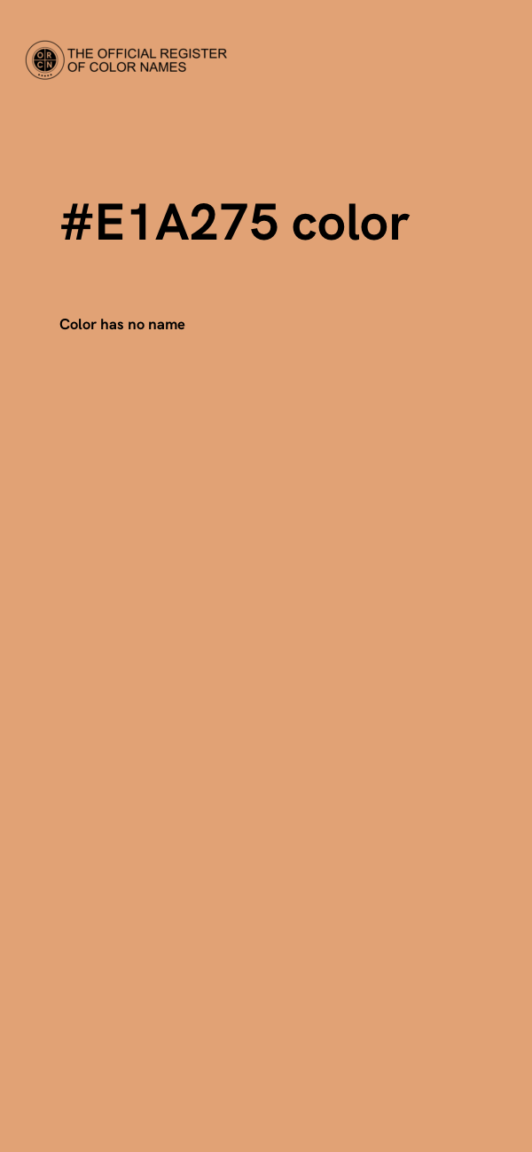 #E1A275 color image