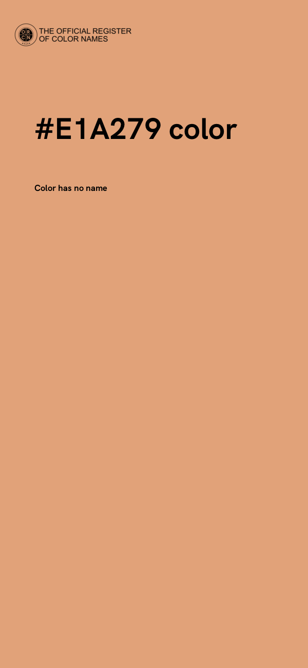 #E1A279 color image