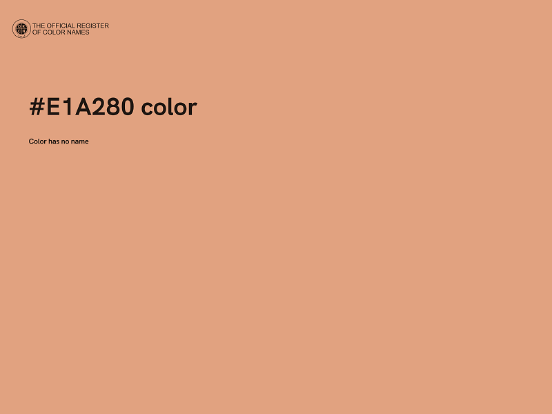 #E1A280 color image