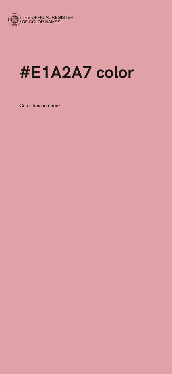 #E1A2A7 color image