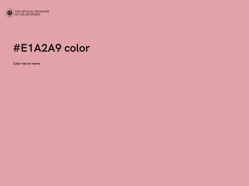 #E1A2A9 color image