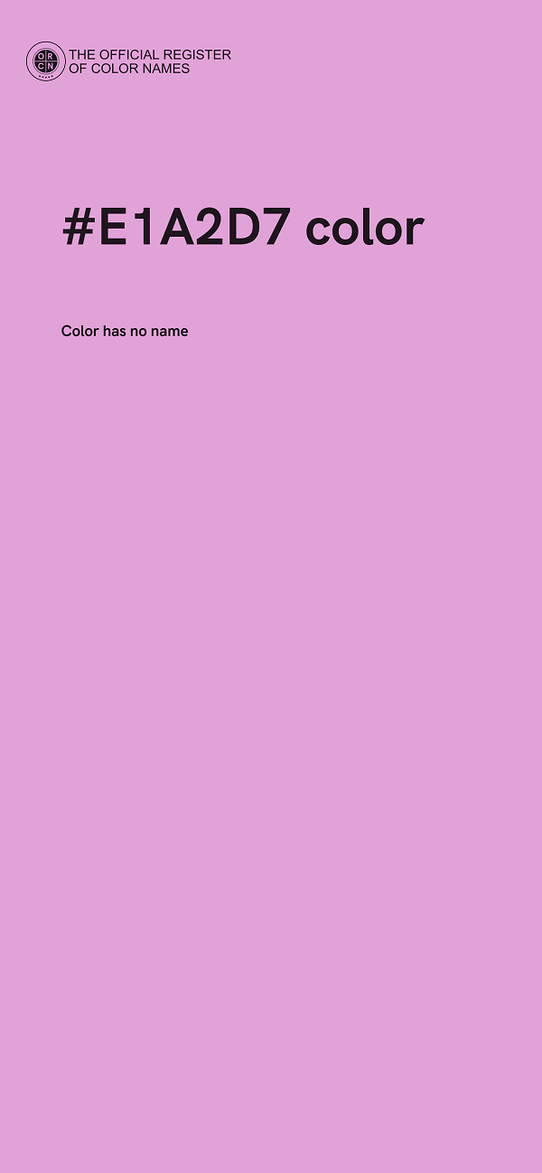 #E1A2D7 color image