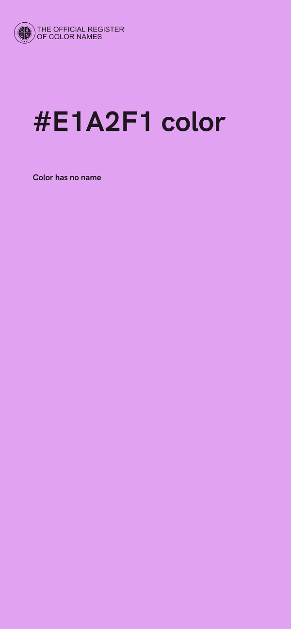#E1A2F1 color image