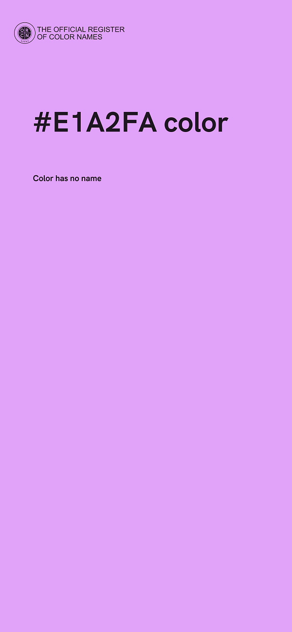 #E1A2FA color image