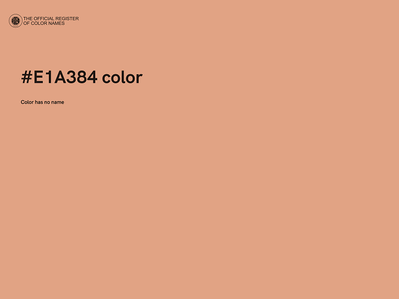 #E1A384 color image