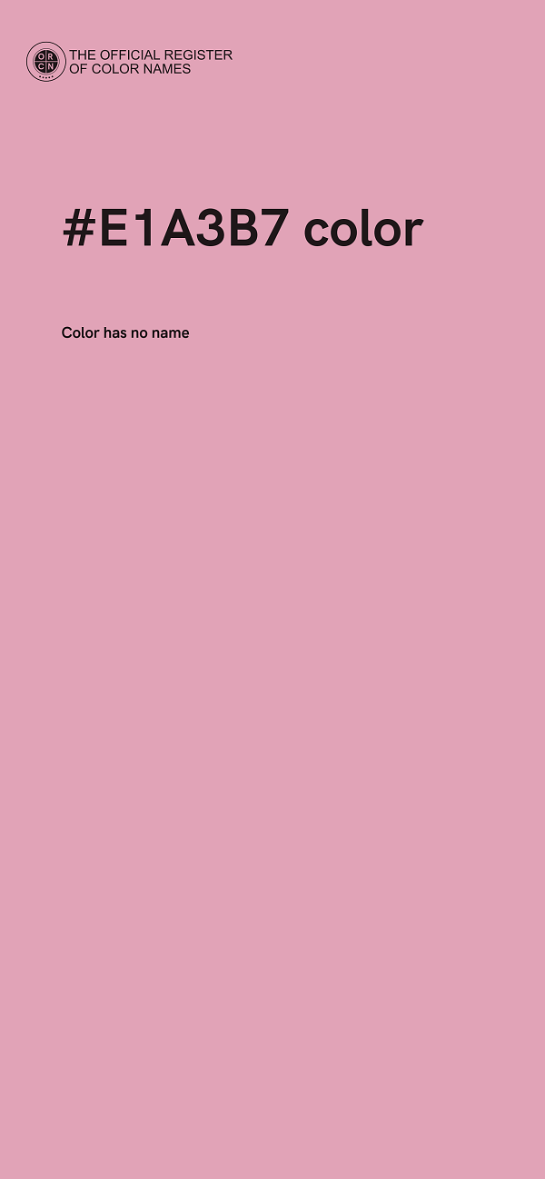 #E1A3B7 color image