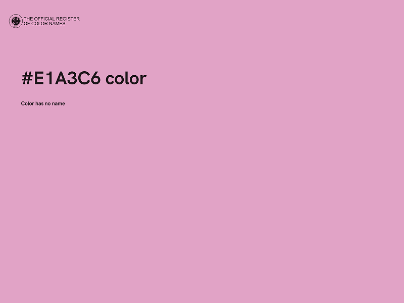 #E1A3C6 color image