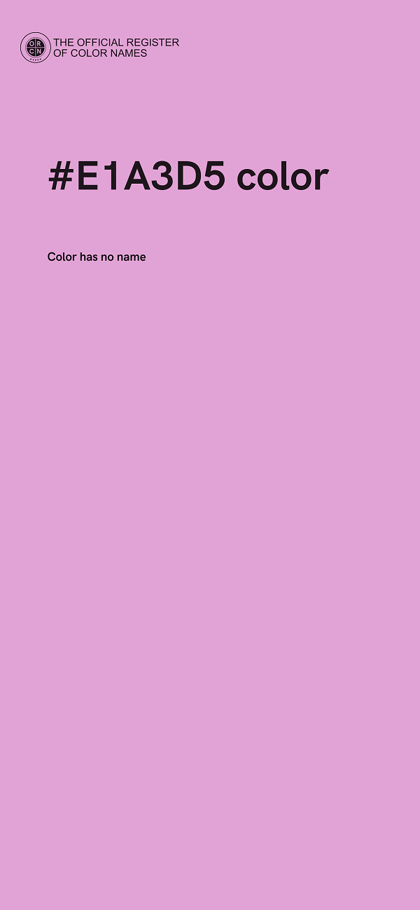 #E1A3D5 color image