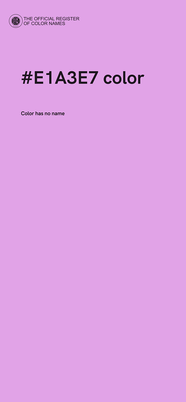 #E1A3E7 color image