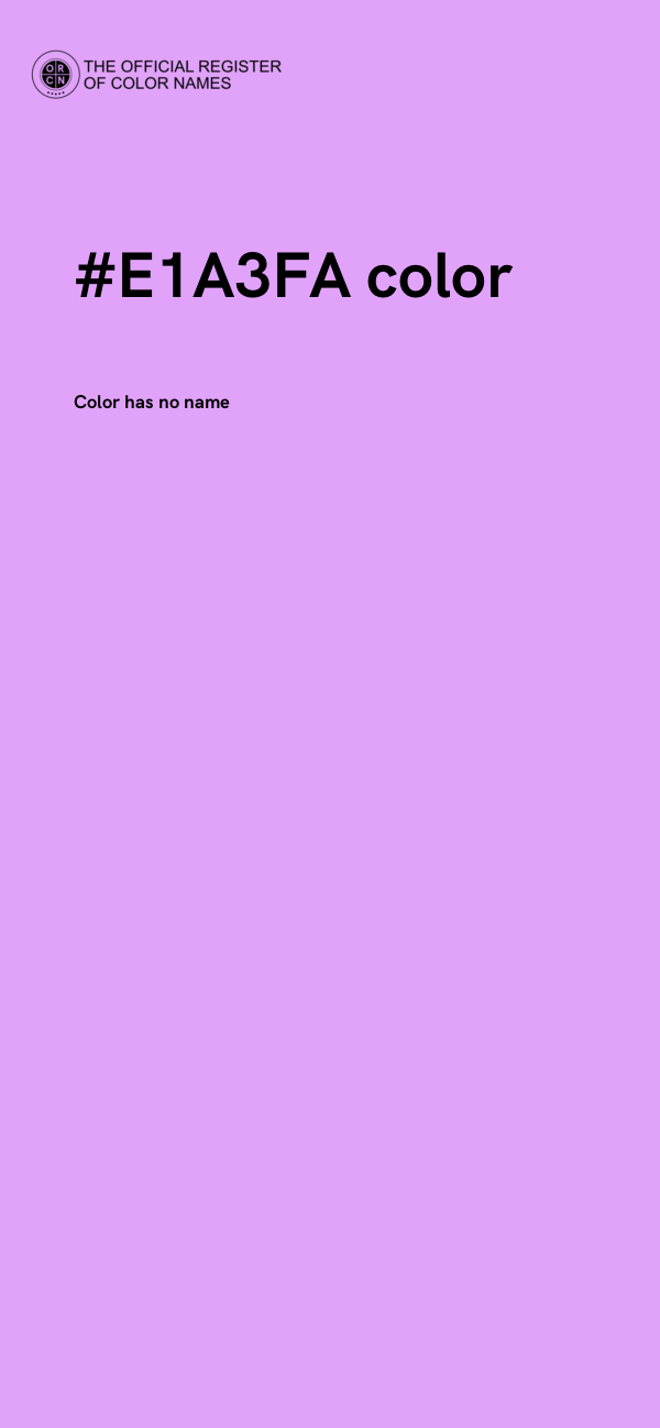 #E1A3FA color image