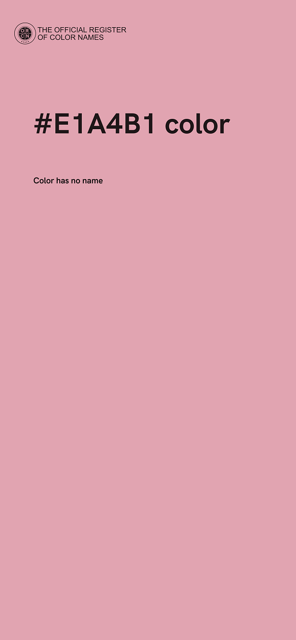 #E1A4B1 color image