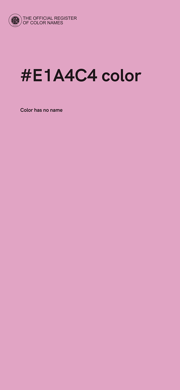#E1A4C4 color image