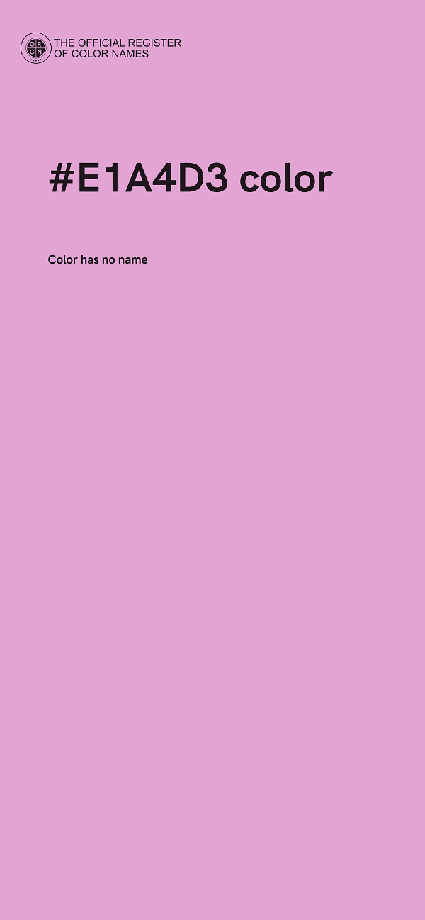 #E1A4D3 color image