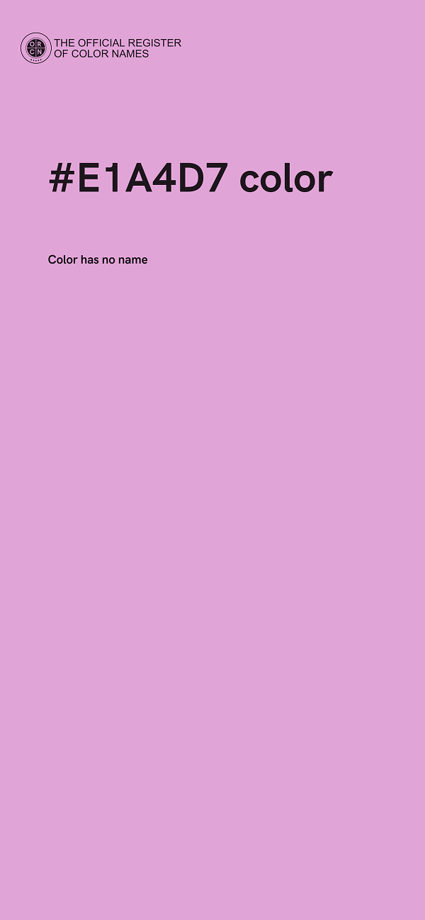#E1A4D7 color image