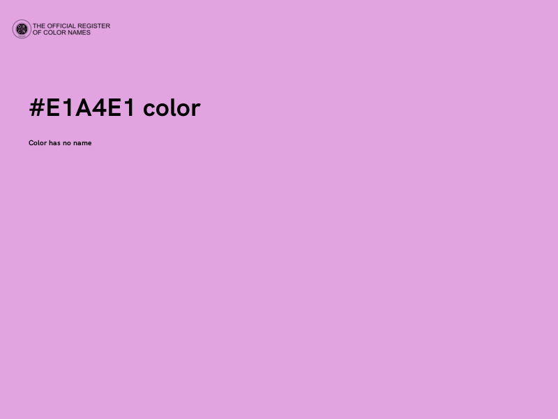 #E1A4E1 color image